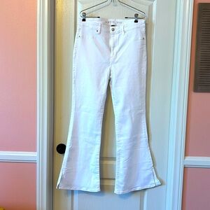 White High Rise Flare American Eagle Jeans size 12